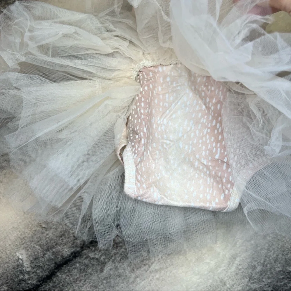 iloveplum - BAE Suede Tutu Dress Fawn Print